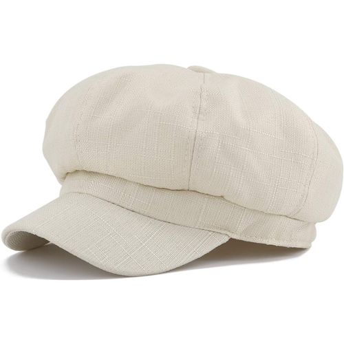 Kalanka-Casquette Gavroche Femme | Lin Synthétique, Cordon De Serrage Ajustable | Chapeau Vintage Décontracté Pour Tous Les Jours