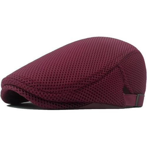 Kalanka-Casquettes Plate Pour Homme, Chapeau D'été En Maille Respirante Vintage Gatsby Casquette De Bérets, Beret Réglable Ivy Hat Hommes Ou Femmes, Gavroche Newsboy Flat Cap Ete