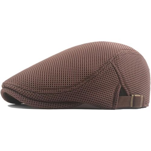 Kalanka-Casquettes Plate Pour Homme, Chapeau D'été En Maille Respirante Vintage Gatsby Casquette De Bérets, Beret Réglable Ivy Hat Hommes Ou Femmes, Gavroche Newsboy Flat Cap Ete