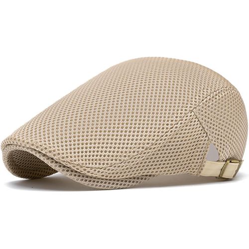 Kalanka-Casquettes Plate Pour Homme, Chapeau D'été En Maille Respirante Vintage Gatsby Casquette De Bérets, Beret Réglable Ivy Hat Hommes Ou Femmes, Gavroche Newsboy Flat Cap Ete