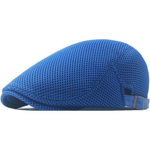 Kalanka-Casquettes Plate Pour Homme, Chapeau D'été En Maille Respirante Vintage Gatsby Casquette De Bérets, Beret Réglable Ivy Hat Hommes Ou Femmes, Gavroche Newsboy Flat Cap Ete