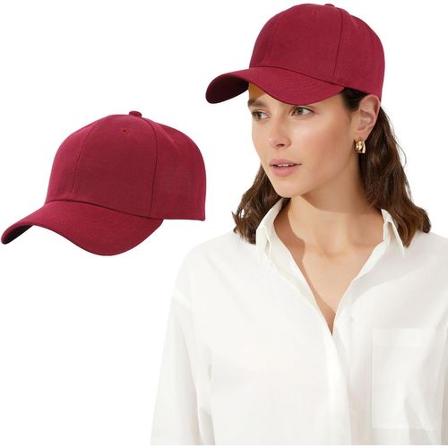 Kalanka-Chapeaux Pour Femmes Casquettes De Baseball Réglables Les Chapeauxs De Couleur Unie Peuvent Être Portés Pendant Le Sport Chapeaux De Sports À Bords