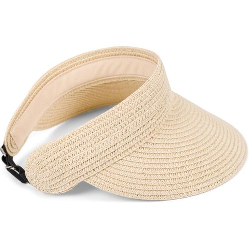 Kalanka-Casquette En Papier Straw Unie Avec Visière Solaire, Bande Élastique Et Fermeture À Crochet, Chapeau Léger Pour Femmes, Protection Solaire Élégante Et Respirante