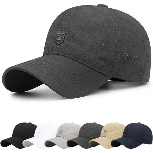 Kalanka-Casquette Homme En Premium Coton Femme Baseball Coton Anti-Soleil Cap Avec Brodée Été Unisexe Réglable Casquettes Sport Extérieur Sunhat Chapeau Pour Grosses