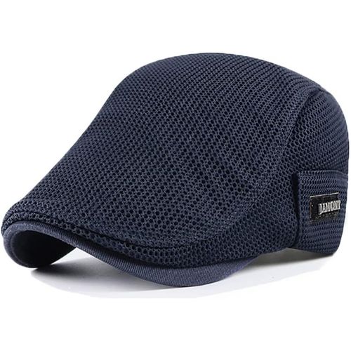 Kalanka-Casquette Beret Homme Été Respirant,Bérets Plate Femme Été Casquette Gavroche En Maille,Chapeau D'été En Maille Respirante Pour Homme (Tour De Tête 56-60cm)