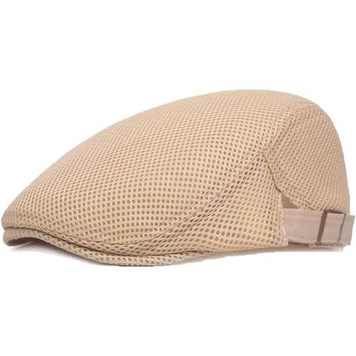 Kalanka-Casquette Beret Homme Été Respirant,Bérets Plate Femme Été Casquette Gavroche En Maille,Chapeau D'été En Maille Respirante Pour Homme (Tour De Tête 56-60cm)