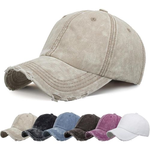 Kalanka-Casquette Baseball Pour Hommes Femme Couleur Unie Ajustable Sun Protection Anti Uv Baseball Cap Taille Unique