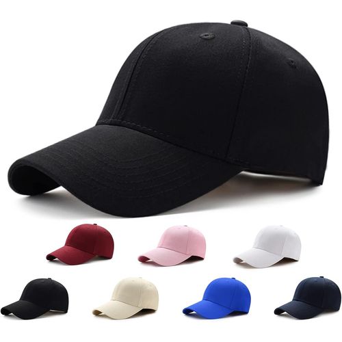 Kalanka-Casquette Baseball Pour Hommes Femme Couleur Unie Ajustable Sun Protection Anti Uv Baseball Cap Taille Unique