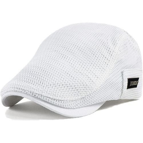 Kalanka-Casquette Beret Homme Été Respirant,Bérets Plate Femme Été Casquette Gavroche En Maille,Chapeau D'été En Maille Respirante Pour Homme (Tour De Tête 56-60cm)
