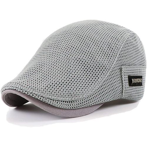 Kalanka-Casquette Beret Homme Été Respirant,Bérets Plate Femme Été Casquette Gavroche En Maille,Chapeau D'été En Maille Respirante Pour Homme (Tour De Tête 56-60cm)