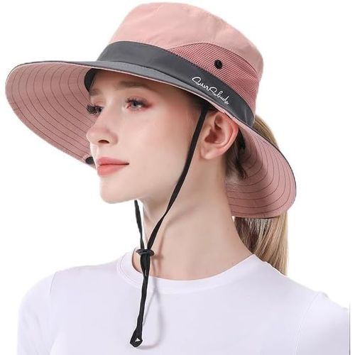 Kalanka-Chapeau Homme Anti Uv, Femme Large Bord Casquette Pliable Étanche, Bob Homme, Chapeau Randonnée Mesh Respirant