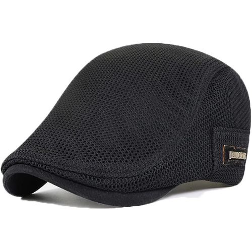 Kalanka-Casquette Beret Homme Été Respirant,Bérets Plate Femme Été Casquette Gavroche En Maille,Chapeau D'été En Maille Respirante Pour Homme (Tour De Tête 56-60cm)