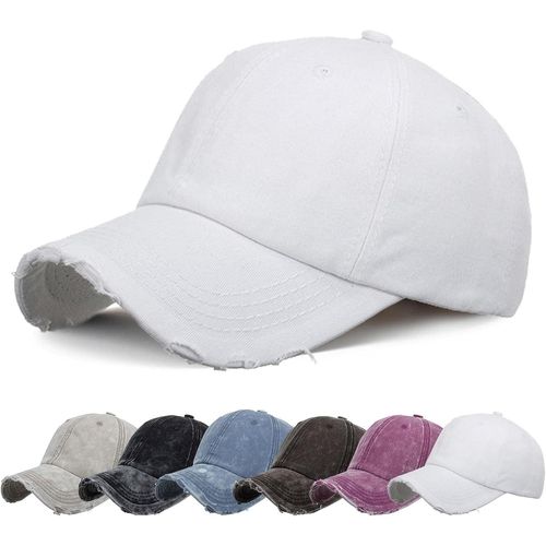 Kalanka-Casquette Baseball Pour Hommes Femme Couleur Unie Ajustable Sun Protection Anti Uv Baseball Cap Taille Unique