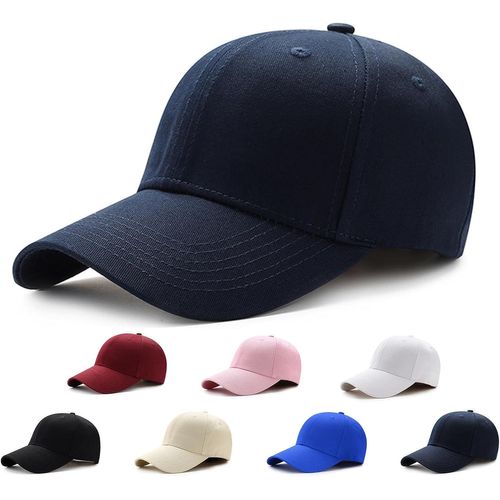 Kalanka-Casquette Baseball Pour Hommes Femme Couleur Unie Ajustable Sun Protection Anti Uv Baseball Cap Taille Unique