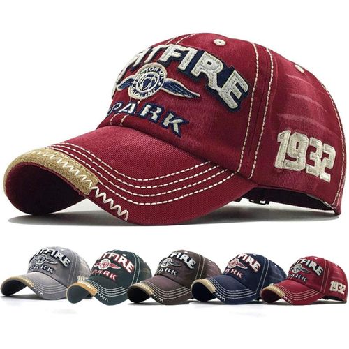 Kalanka-Retro Casquette De Baseball Unisexe Ajustable Boucle En Metal Casquettes Classique Trucker Cap Hat For Sport Hip Pop Golf Voyages - Casquette Homme Femme