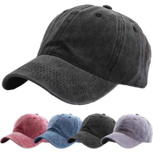 Kalanka-Casquette Baseball Pour Hommes Femme Couleur Unie Ajustable Sun Protection Anti Uv Baseball Cap Taille Unique