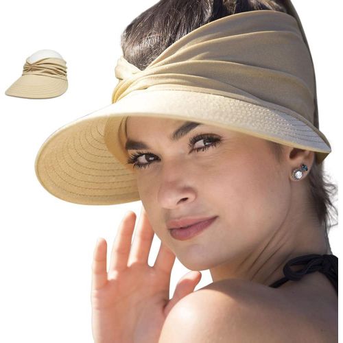 Kalanka-Visiere Casquette Femme,Visière Plage Femme,Chapeau De Soleil Femme,Casquette Femme Ete,Visiere De Protection Pour Voyage Plage