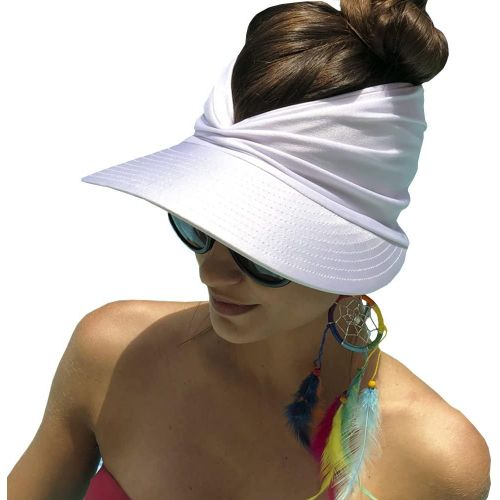 Kalanka-Visiere Casquette Femme,Visière Plage Femme,Chapeau De Soleil Femme,Casquette Femme Ete,Visiere De Protection Pour Voyage Plage
