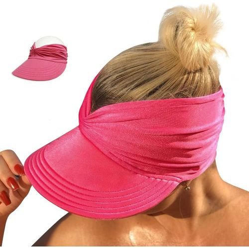 Kalanka-Visiere Casquette Femme,Visière Plage Femme,Chapeau De Soleil Femme,Casquette Femme Ete,Visiere De Protection Pour Voyage Plage