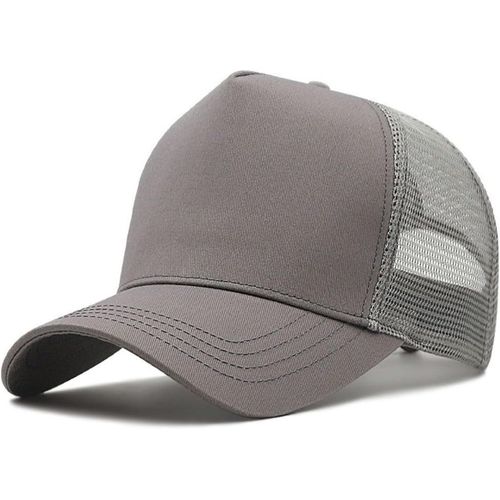 Kalanka-Casquette Baseball Homme Grande Tête À Couronne Haute Xxl,Casquette De Baseball Femme Été Mode Respirante Maille,Casquette Unisexe Réglable Léger Protection Solaire Extérieure,Casquette Truck