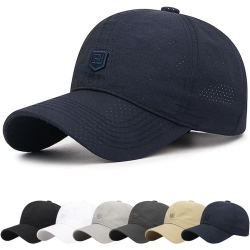 Kalanka-Casquette Homme En Premium Coton Femme Baseball Coton Anti-Soleil Cap Avec Brodée Été Unisexe Réglable Casquettes Sport Extérieur Sunhat Chapeau Pour Grosses