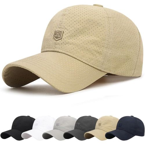 Kalanka-Casquette Homme En Premium Coton Femme Baseball Coton Anti-Soleil Cap Avec Brodée Été Unisexe Réglable Casquettes Sport Extérieur Sunhat Chapeau Pour Grosses