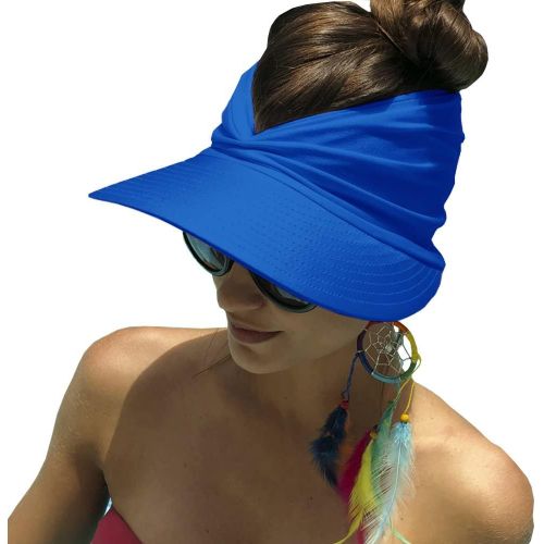 Kalanka-Visiere Casquette Femme,Visière Plage Femme,Chapeau De Soleil Femme,Casquette Femme Ete,Visiere De Protection Pour Voyage Plage