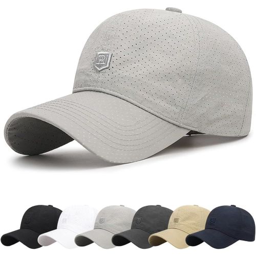 Kalanka-Casquette Homme En Premium Coton Femme Baseball Coton Anti-Soleil Cap Avec Brodée Été Unisexe Réglable Casquettes Sport Extérieur Sunhat Chapeau Pour Grosses