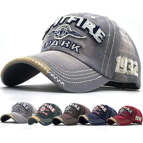 Kalanka-Retro Casquette De Baseball Unisexe Ajustable Boucle En Metal Casquettes Classique Trucker Cap Hat For Sport Hip Pop Golf Voyages - Casquette Homme Femme