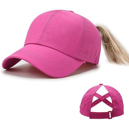 Kalanka-Casquette De Baseball Pour Queue De Cheval - Pour Femme - En Maille - Avec Trou Pour Queue De Cheval - Réglable - Respirante - Pour Sports De Plein Air - Voyage