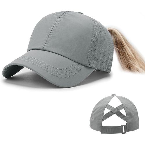 Kalanka-Casquette De Baseball Pour Queue De Cheval - Pour Femme - En Maille - Avec Trou Pour Queue De Cheval - Réglable - Respirante - Pour Sports De Plein Air - Voyage