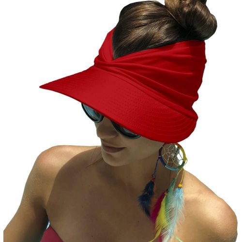 Kalanka-Visiere Casquette Femme,Visière Plage Femme,Chapeau De Soleil Femme,Casquette Femme Ete,Visiere De Protection Pour Voyage Plage