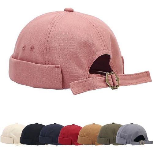 Kalanka-Casquette Sans Visière Homme Femme Bonnet De Docker Coton Rétro Docker Hat Coton Docker Cap Bonnet De Docker Sans Visière Brimless Hat Docker Bonnet Homme Bob Femme