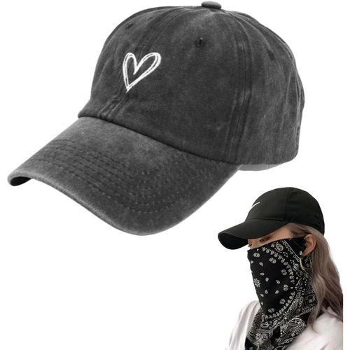 Kalanka-Casquette Baseball Femmes,Casquette Baseball Ajustable,Hat Retro,Chapeau Base Protection Solaire,Hat Solaire Respirant,Masque Protection Solair