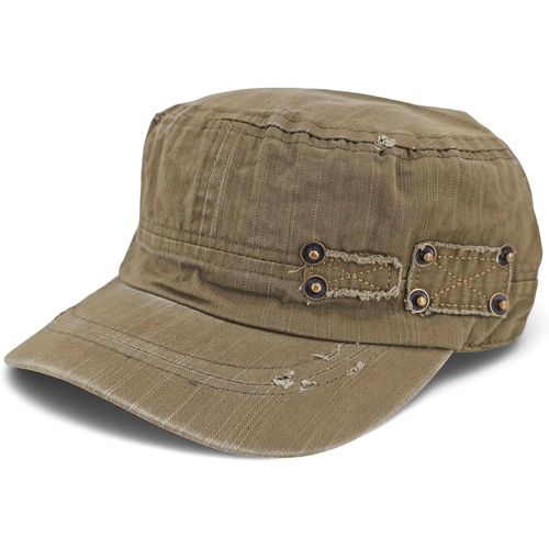 Kalanka-Casquette Militaire Unisexe Au Look Vintage Usé, Ajustable En Coton, Style Déchiré, Protection Solaire Pour Hommes Et Femmes