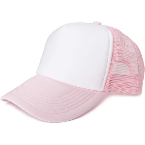 Kalanka-Casquette En Maille 5 Panneaux Unisexe, Casquette De Camionneur, Casquette De Baseball, Fermeture Réglable Par Clic Et Snap 04023007