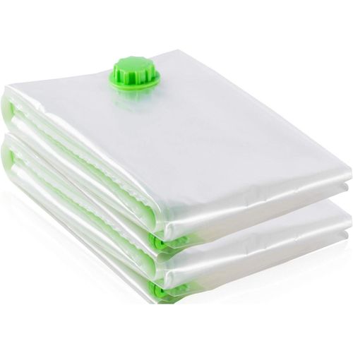 KALANKA-Jumbo Sacs de Rangement Extra Larges Sous Vide 2-Pack Géants [130x100 cm] pour Vêtements, Couettes/Literie (2 Pièces)