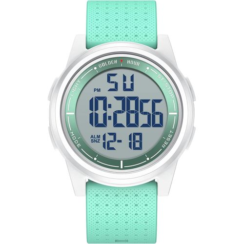 Eryi-Montre Digitale Étanche Ultra-Mince Pour Hommes Avec Affichage Grand Angle Bracelet En Caoutchouc Pour Hommes Femmes