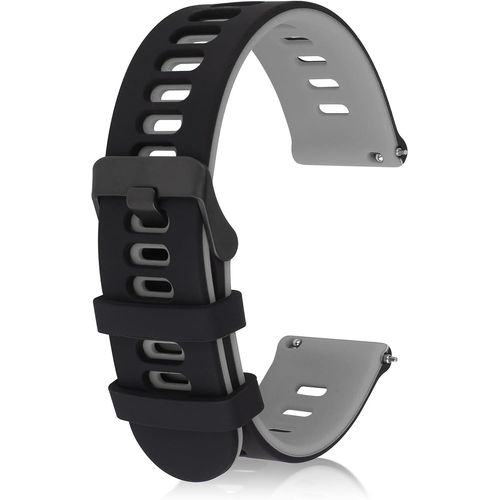 Eryi-Bracelet De Montre De Sport Universel En Silicone À Dégagement Rapide Pour Homme Et Femme, Boucle Noire