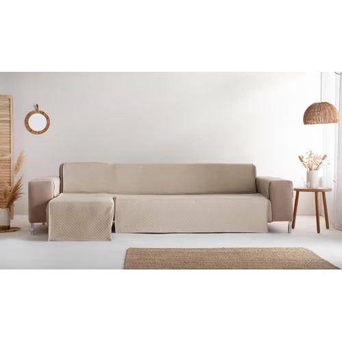 Housse De Canapé Coton En L Gauche 240 Cm Lin Gauche Reve Nouveau