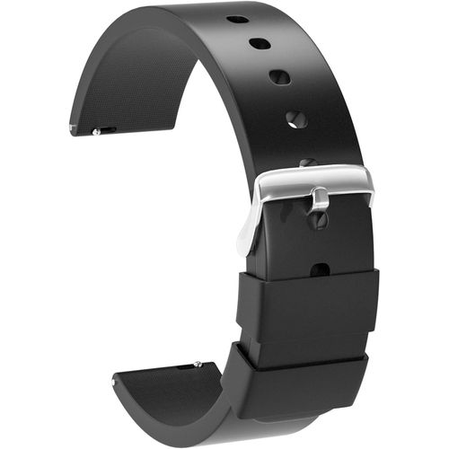 Eryi-Bracelet Montre Remplacer Silicone Bracelet Montre Imperméable Flexible Lisse - 14mm, 16mm, 18mm, 20mm, 22mm, 24mm Caoutchouc Montre Bracelet Avec Acier Inoxydable Boucle