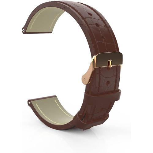 Eryi-Bracelet Cuir Montre Femme Homme,Bandes De Remplacement En Cuir Véritable,Boucle En Acier Inoxydable, 12mm 14mm 16mm 18mm 20mm 22mm