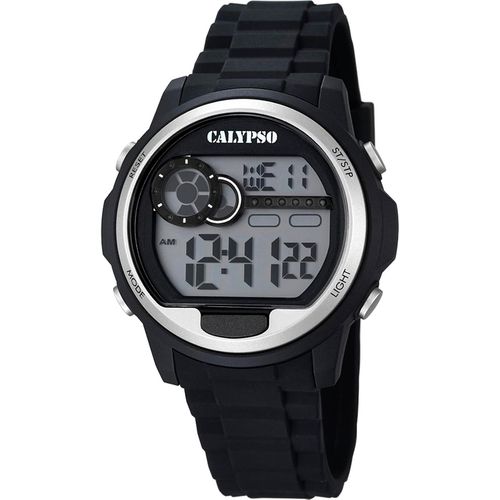 Eryi--K5667/1-Montre Homme-Quartz-Digitale-Alarme-Chronomètre-Bracelet Plastique Noir