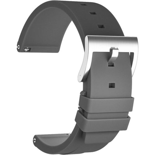 Eryi-Bracelet Montre Remplacer Silicone Bracelet Montre Imperméable Flexible Lisse - 18mm, 20mm, 22mm Caoutchouc Montre Bracelet Avec Acier Inoxydable Boucle