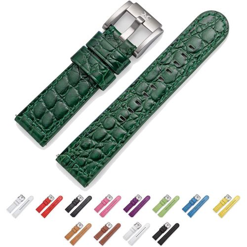 Eryi-Marc Coblen Bracelet De Montre En Cuir 22 Mm Avec Boucle En Acier