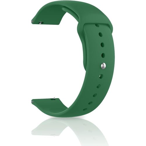 Eryi-Bracelet Pour 22mm 20mm Silicone Bracelet En Inoxydable Boucle, Sport Banda De Montre De Réglable En 22mm 20mm Largeur De Patte Pour Femme/Homme - Vert