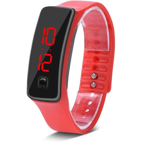 Eryi-Montre-Bracelet De Sport, Bracelet En Silicone Led Affichage Électronique Montre De Sport Hommes Et Femmes Montre-Bracelet Avec Cadran 12 Heures Pour La Course À Pied En Extérieur Et En Intérieu