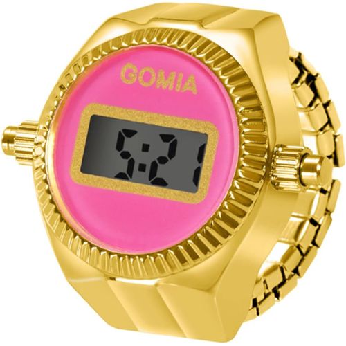 Eryi-Montre Bague Montre Doigt Montre À Quartz Analogique Avec Cadran Électronique,Bracelet Élastique Pour Homme Et Femme