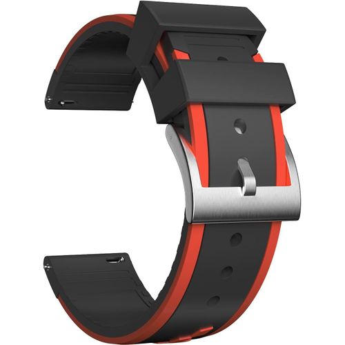 Eryi-Bracelet Montre Remplacer Silicone Bracelet Montre - 20, 22, 24mm Caoutchouc Montre Bracelet Avec Acier Inoxydable Boucle