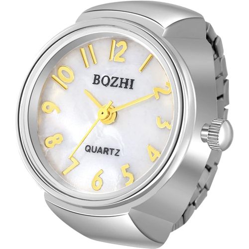 Eryi-Montre Pour Homme Et Femme Simple Et Élégant Grand Cadran Numérique Cadran Sangle Élastique Bague Montre Unisexe